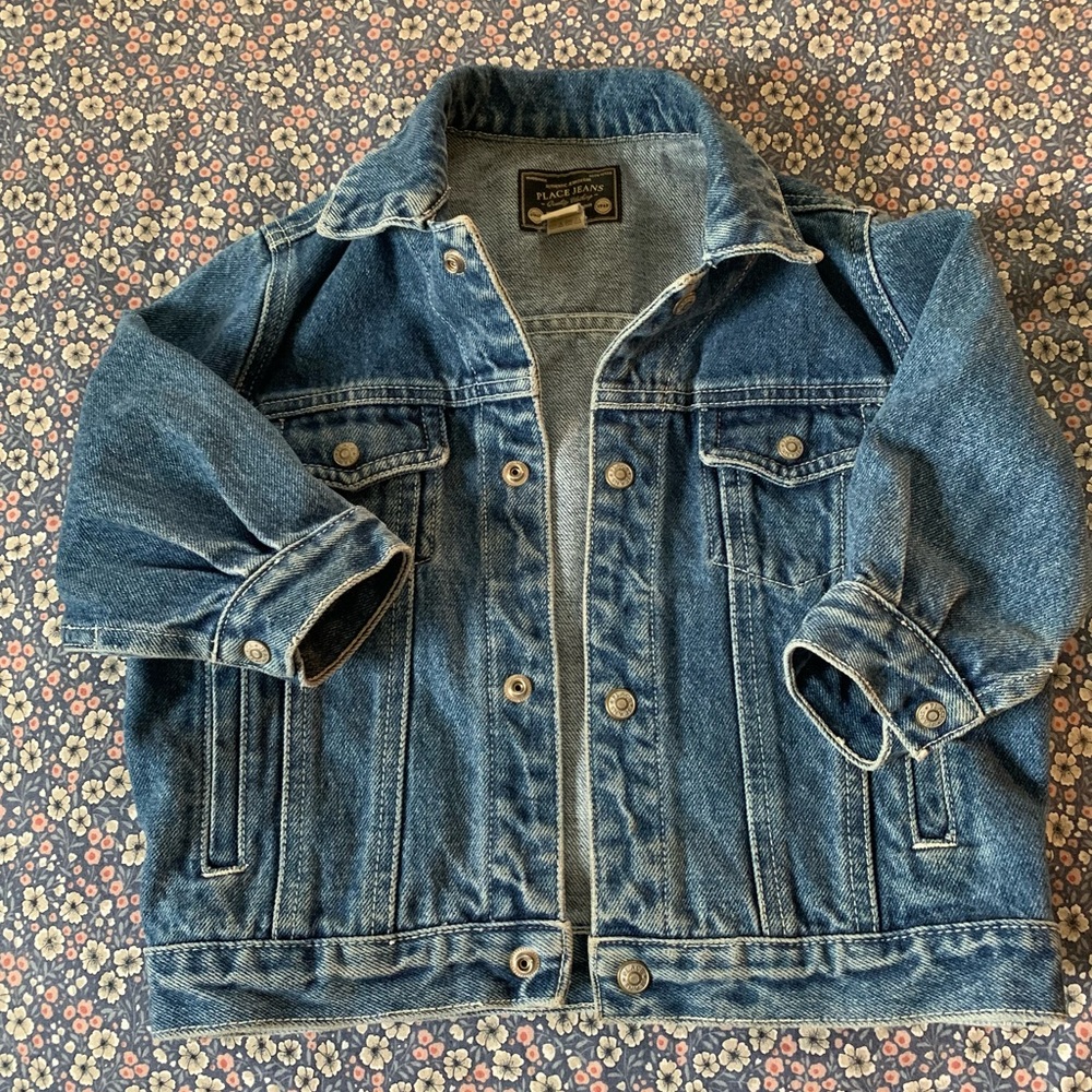 ✨Rare✨ vintage Toddler denim jacket 18M